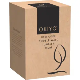 Okiyo Joki Cork & Wheat Straw Double-Wall Tumbler Gift Box